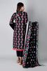 Khaadi Spring Collection 2021 – 3PC Suit · Printed Suit · A21124 Black