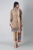 Khaadi Spring Collection 2021 – 3PC Suit · Printed Suit · A21149 Beige