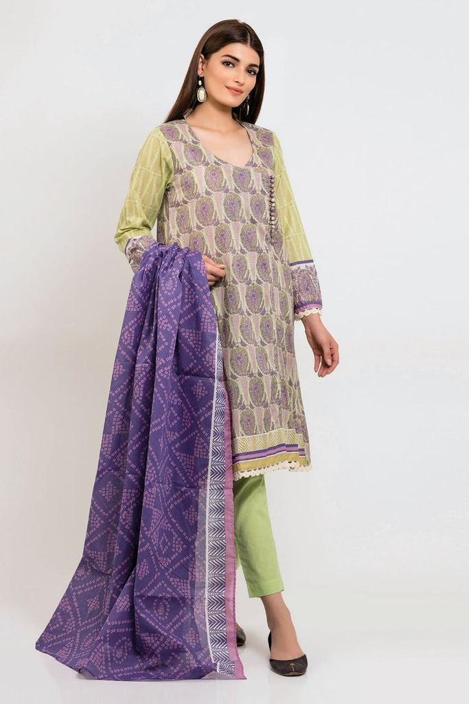 Khaadi The Tale of Spring Lawn Collection 2019 – AR19111 Green 3Pc