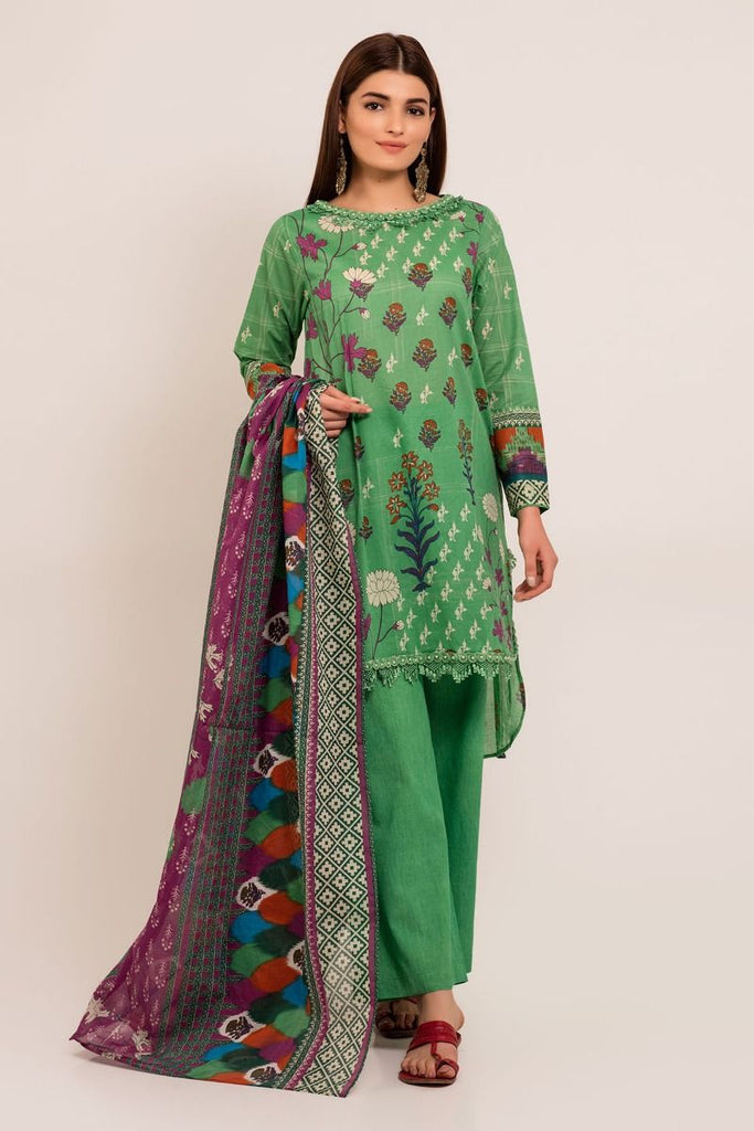 Khaadi The Tale of Spring Lawn Collection 2019 – AR19115 Green 3Pc