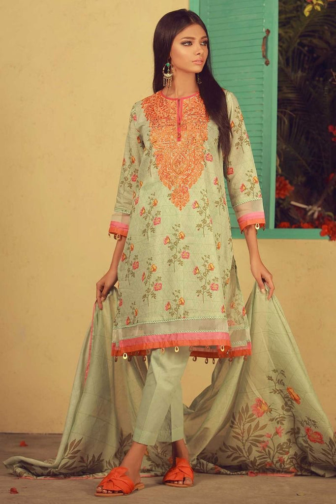 Khaadi Summer Lawn Collection 2018 Vol-2 – B18204 Green