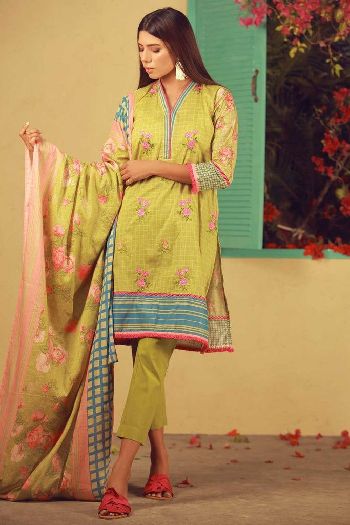 Khaadi Summer Lawn Collection 2018 Vol-2 – B18206 Green