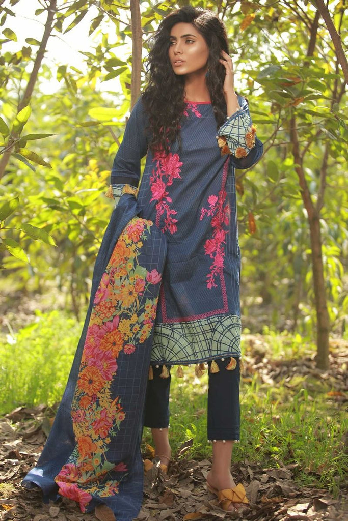 Khaadi Summer Lawn Collection 2018 Vol-2 – B18207 Blue