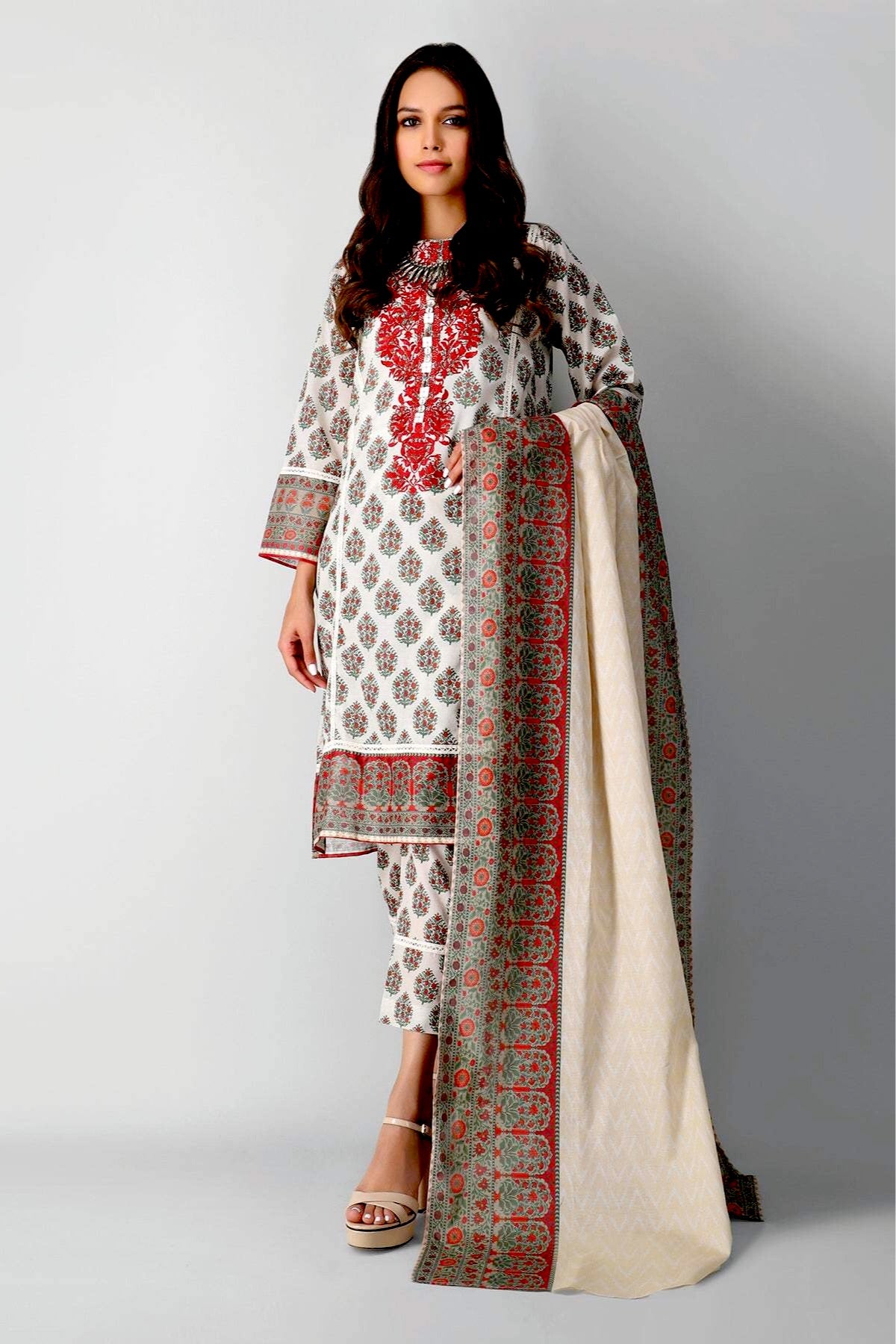 White Khadi Cotton Pant Salwar Suit | Kameez designs, Cotton pants,  Churidar designs