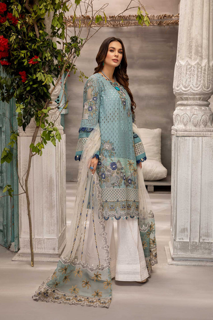 Adan's Libas Jazmine Luxury Lawn Collection – Sea Treasure