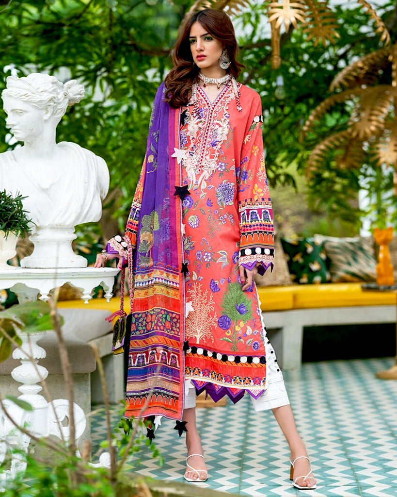 Zaha by Khadijah Shah – Spring/Summer Lawn Collection 2020 – ANAHI (ZL-11)