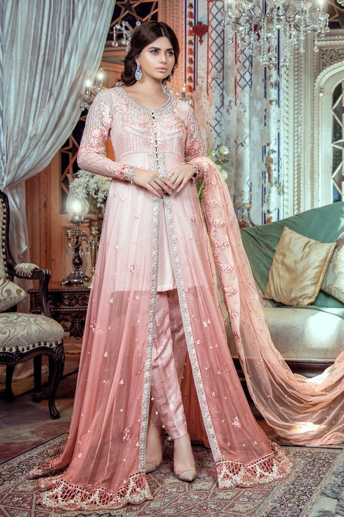 MARIA.B MBROIDERED Luxury Eid Collection 2017 Vol-2 – Pastel Peach (BD-1103)
