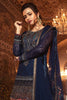 MARIA.B. MBROIDERED Luxury Eid Collection 2018 Vol-1 – Sapphire Blue & Coral (BD-1308)