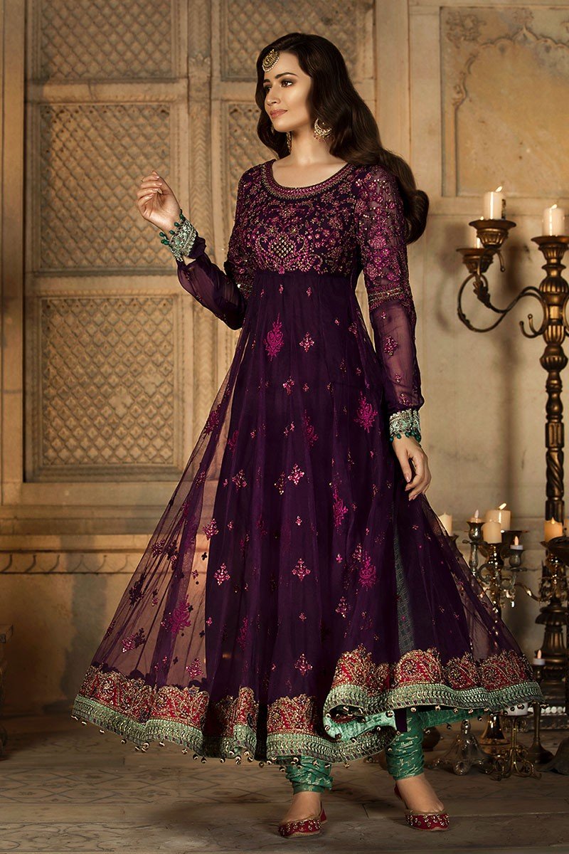 MARIA.B MBROIDERED Eid Collection 2018 Vol. 2 – Plum & Pink (BD ...