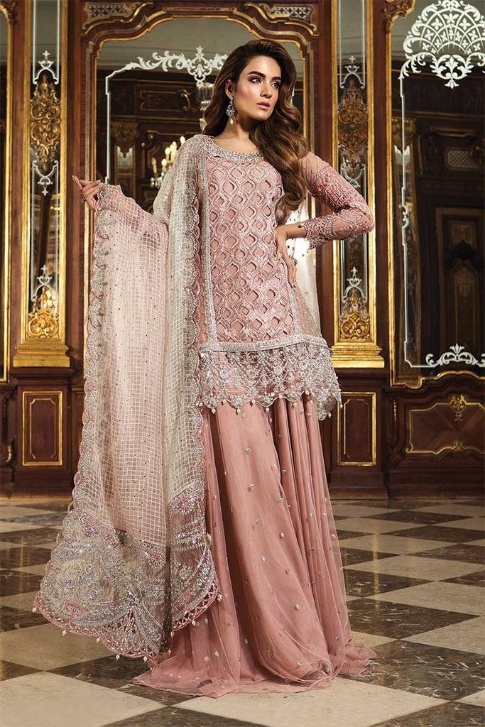 MARIA.B. Mbroidered Wedding Edition 2018 – Glittery Pink (BD-1506)