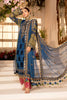 MARIA.B MBROIDERED Eid Collection 2021 – Blue Olive green with deep Coral Pink (BD-2104)