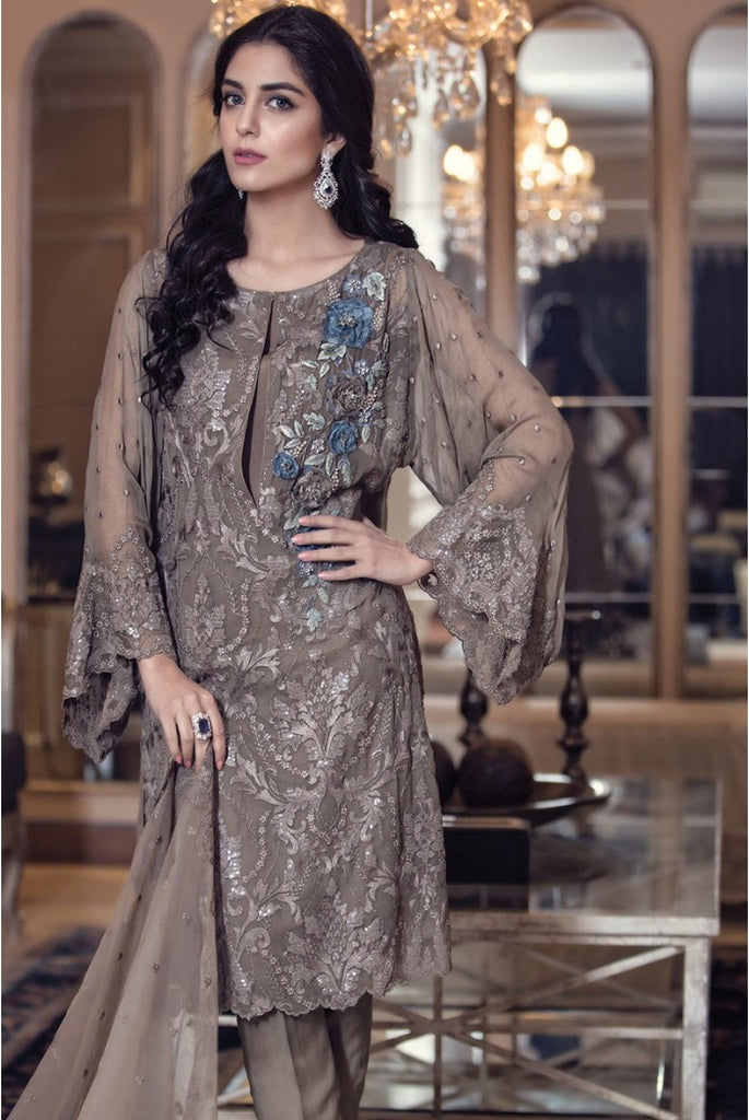 Maria.B Mbroidered Luxury Edition - Mouse Gray BD608 - YourLibaas
 - 1