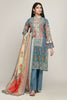 Khaadi Early Spring/Summer Lawn Collection 2019 – BF19110 Blue 3Pc