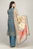 Khaadi Early Spring/Summer Lawn Collection 2019 – BF19110 Blue 3Pc