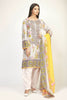 Khaadi The Tale of Spring Lawn Collection 2019 – BR19102 Grey 3Pc