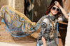 Gul Ahmed Summer Premium Collection  – Blue 3 Pc Embroidered Chiffon C-506