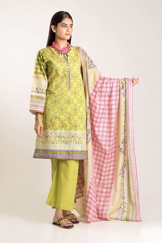 Khaadi Winter Vibe Collection 2019 – CB19501 Green 3Pc