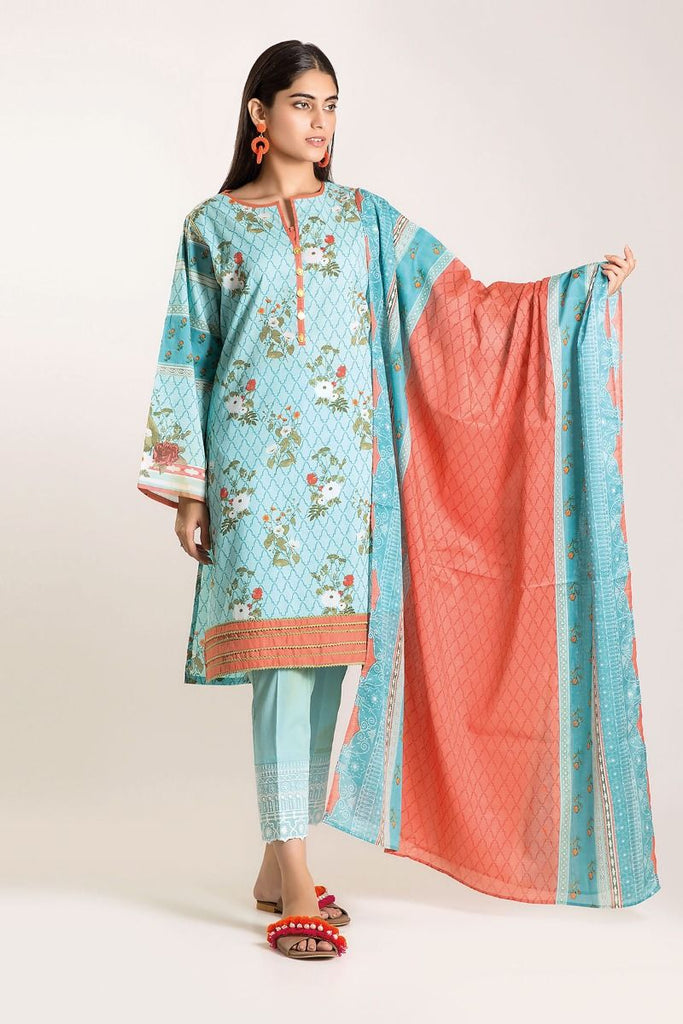 Khaadi Winter Vibe Collection 2019 – CB19505 Blue 3Pc