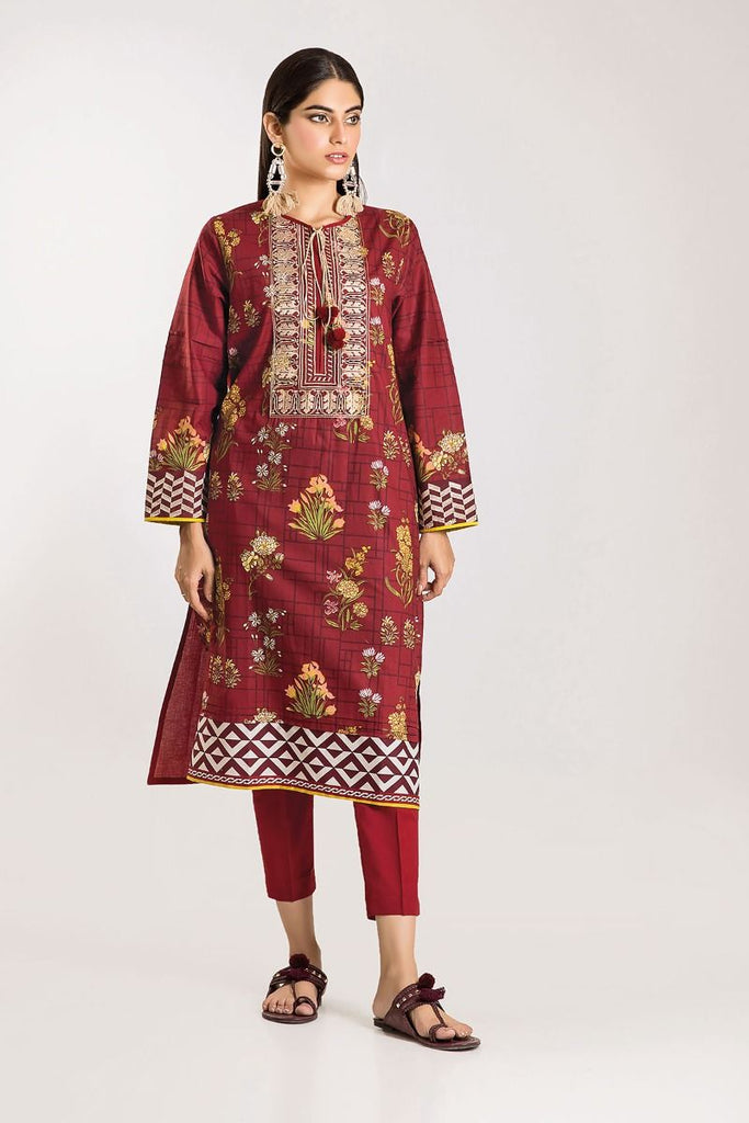 Khaadi Winter Vibe Collection 2019 – CI19503 Red 2Pc