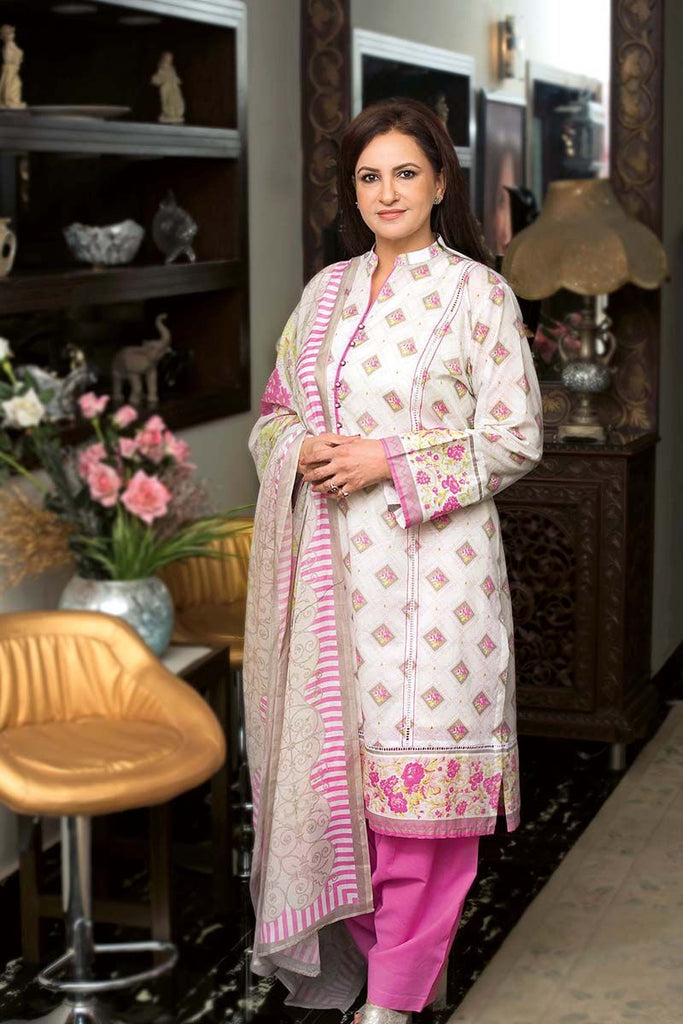 Gul Ahmed Summer Essential Collection 2018 – Pink 3 Pc Printed Lawn CL-390 A