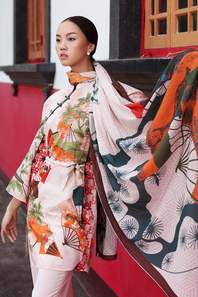 Gul Ahmed Summer Essential Collection 2018 – Light Pink 3 Pc Printed Lawn CL-403 A