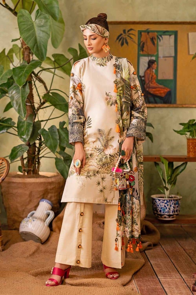 Gul Ahmed Summer Essential 2024 – 3PC Printed Lawn Suit CL-42030