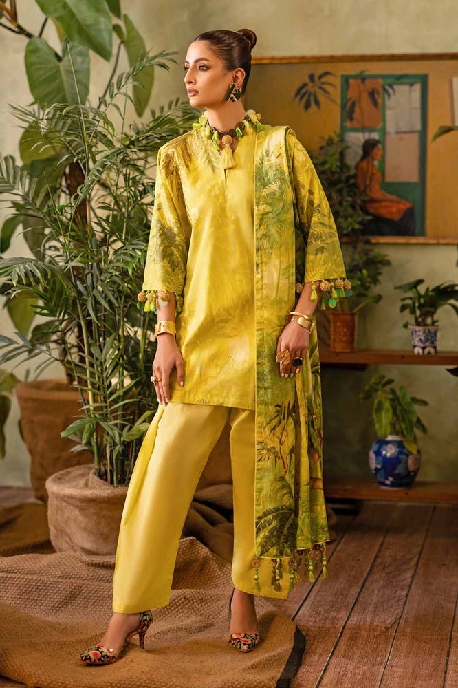 Gul Ahmed Summer Essential 2024 – 3PC Printed Embroidered Lawn Suit CL-42031
