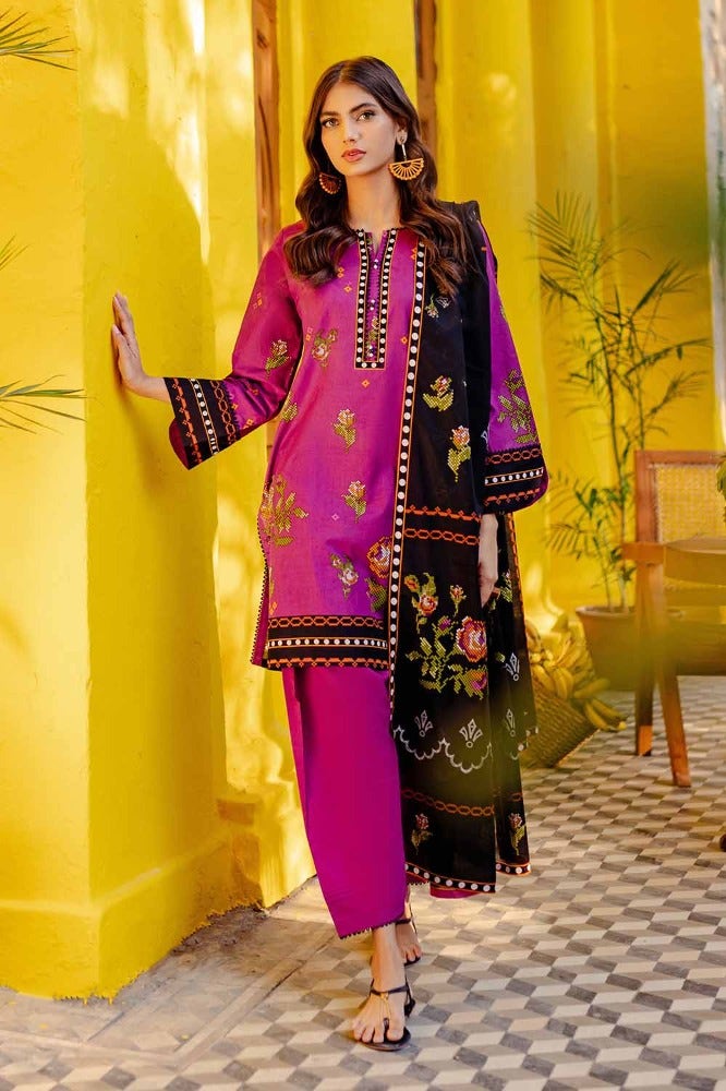 Gul Ahmed Summer Essential 2024 – 3PC Printed Lawn Suit CL-42064 A
