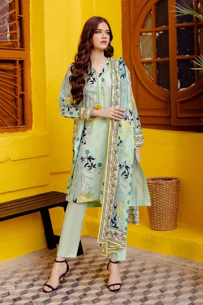 Gul Ahmed Summer Essential 2024 – 3PC Printed Lawn Suit CL-42065 A
