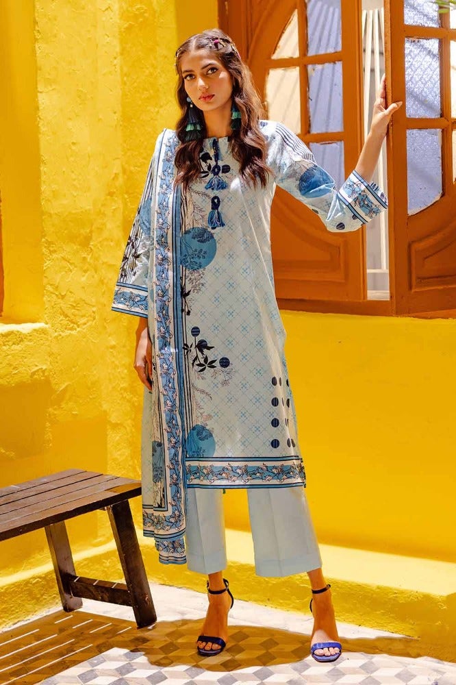 Gul Ahmed Summer Essential 2024 – 3PC Printed Lawn Suit CL-42065 B