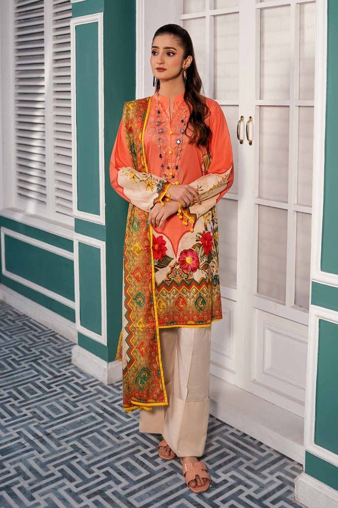 Gul Ahmed Summer Essential 2024 – 3PC Printed Lawn Suit CL-42098