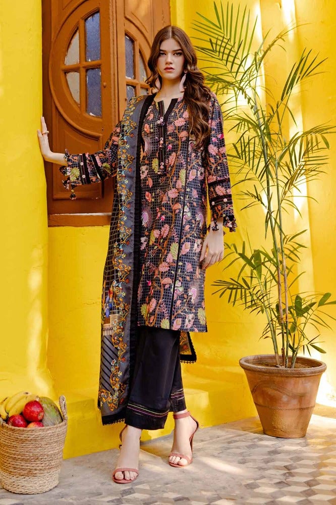 Gul Ahmed Summer Essential 2024 – 3PC Printed Lawn Suit CL-42101 B