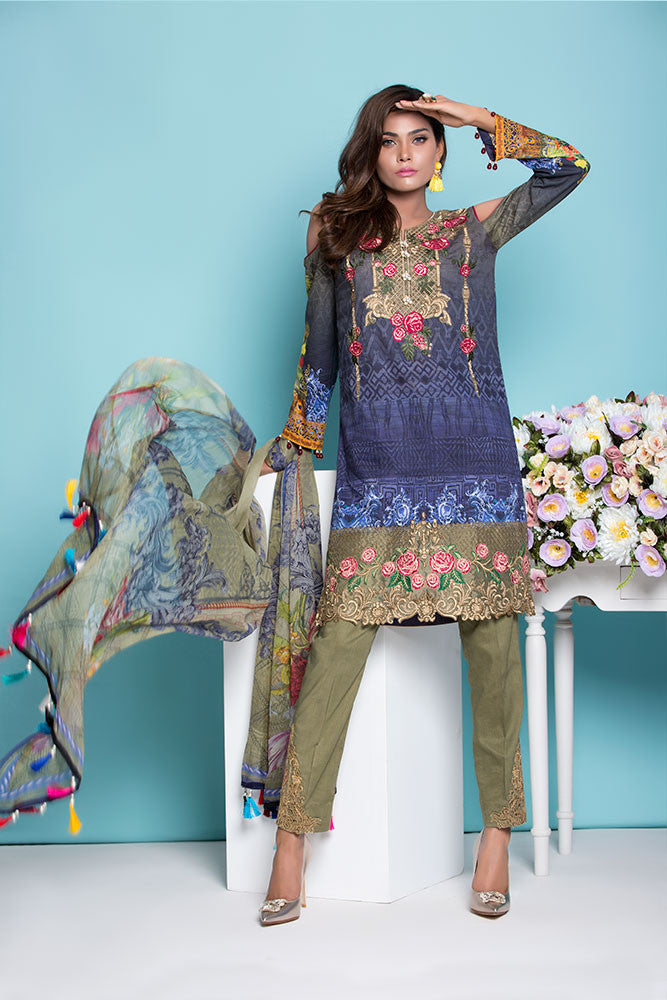 Baroque Summer Lawn Eid Collection 2016 – Rose Garden - YourLibaas
 - 1