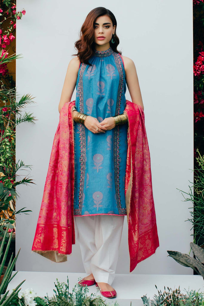 Zara Shahjahan Spring/Summer Lawn Collection 2018 – Mehnaz D-ZSJ13
