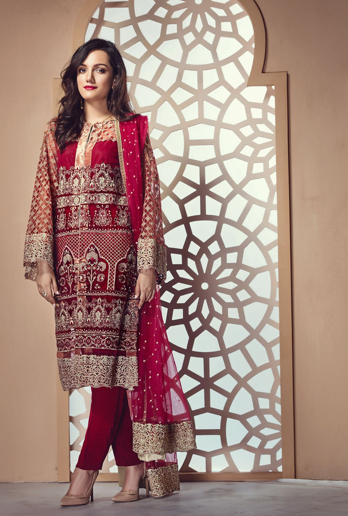 Zareen Festive Eid Collection by Imperial – D06 Ruby Red
