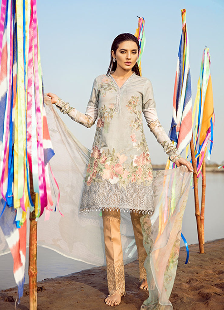 IZNiK Luxury Chinon Lawn Collection 2018 – Zircon (D06)