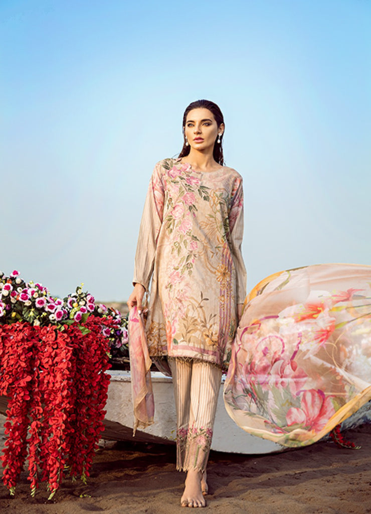 IZNiK Luxury Chinon Lawn Collection 2018 – Spinel (D07)