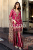 Razab Luxury Chiffon Collection 2019 – THR 1107 CERISE GOLD