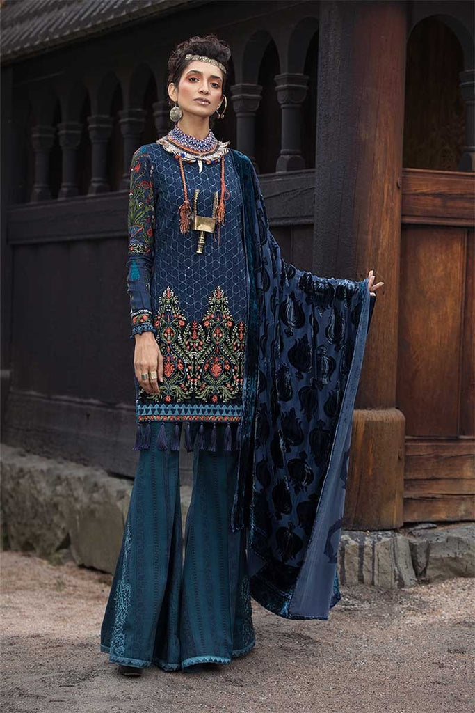 MARIA.B. Linen Winter Collection 2018 – DL-607-Navy Blue
