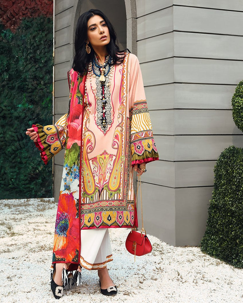 Zaha's Wonderland Spring/Summer Lawn Collection 2019 – 18B - Izara