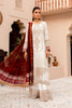 MARIA.B Eid Lawn Collection 2021 – EL-21-01-Ivory White and Maroon