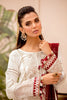 MARIA.B Eid Lawn Collection 2021 – EL-21-01-Ivory White and Maroon