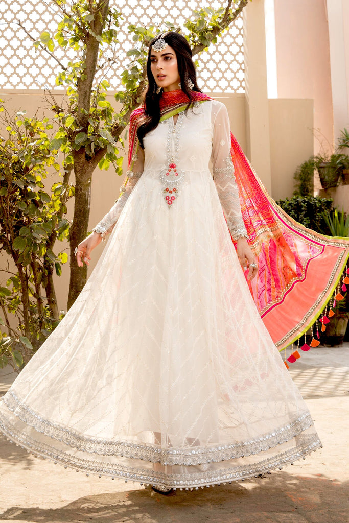 MARIA.B Eid Lawn Collection 2021 – EL-21-08-White and Pink