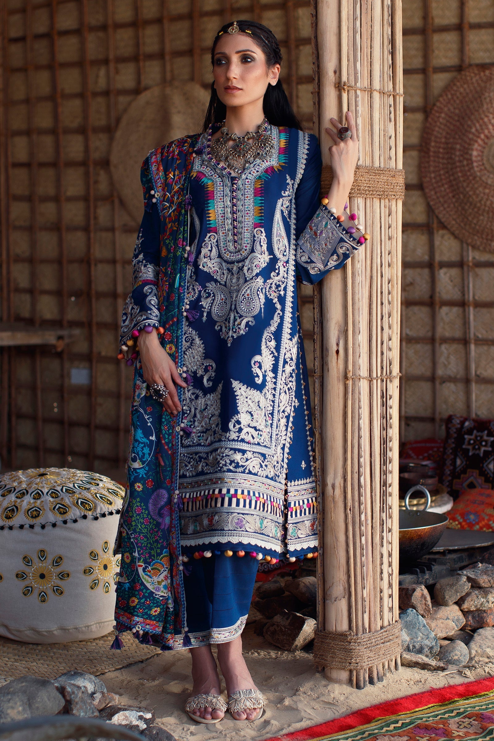 Élan Luxury Lawn Collection 2022 – EL22-10 A (SHERINE) – YourLibaas