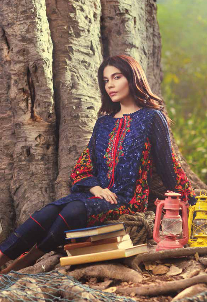 Mina Hasan Embroidered Chiffon Collection - 01 - YourLibaas
 - 1