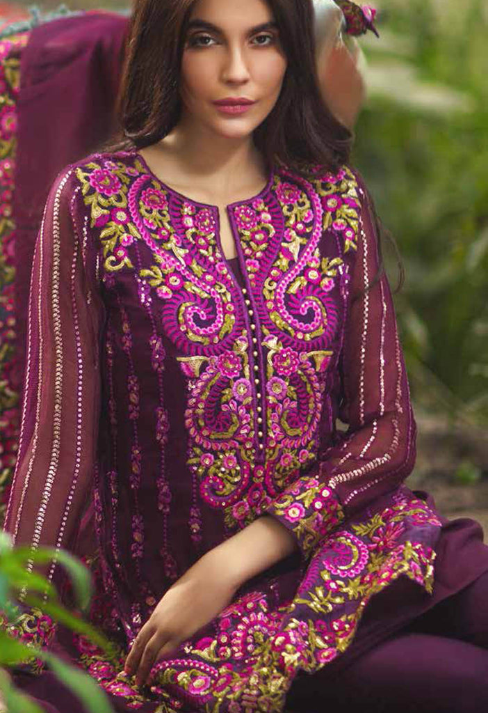 Mina Hasan Embroidered Chiffon Collection - 03 - YourLibaas
 - 1