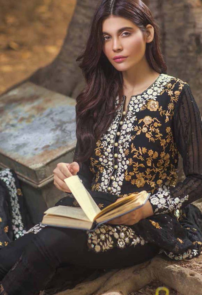 Mina Hasan Embroidered Chiffon Collection - 04 - YourLibaas
 - 1