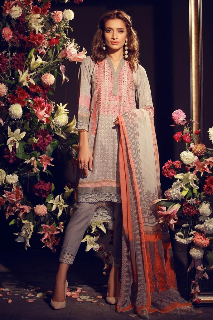 Khaadi Luxury Collection 2018 – F18201 Grey