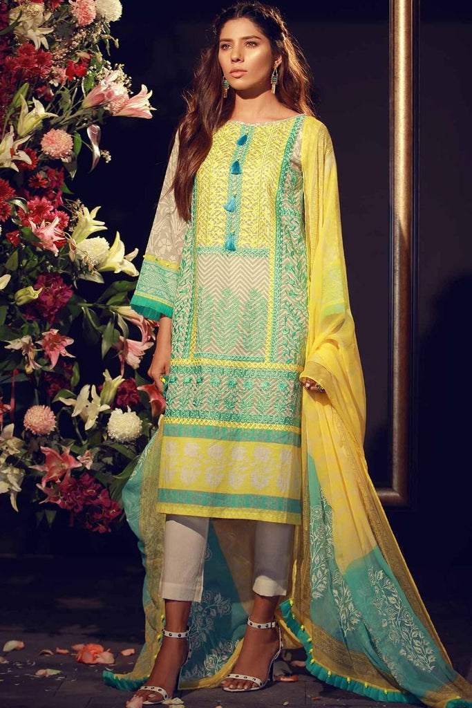 Khaadi Luxury Collection 2018 – F18205 Yellow