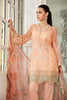 Gul Ahmed Festive Jewelled Collection 2018 – Peach 3 Pc Blended Chiffon FE-100